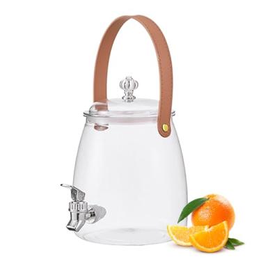 Imagem de Distribuidor De Bebidas Com Torneira | Dispensador de Água Impermeável para Frigorífico - Jarra De Chá Em Grau Alimentar Com Grande Capacidade Para Casa Festa Bar Piquenique Exterior