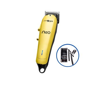 Imagem de Maquina De Corte Mega Neo Cordless Gold Usb + Kit Navalhetes Com Lâminas Descartáveis