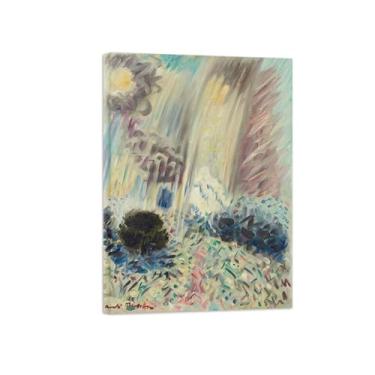 Imagem de Pinturas Famosas Arte Parede-Imagens em Tela-Rain-Pôster e Impressões para Sala de Estar Quarto Casa 50x70cm20x27in Tela Embrulhada