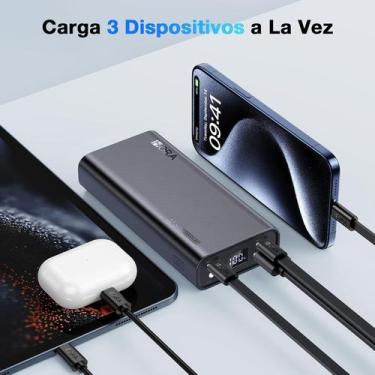 Imagem de Power Bank 20000Mah PW Preto - 1Hora