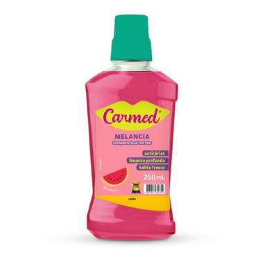 Imagem de Enxaguante Bucal Com Flúor Melancia Carmed 250ml