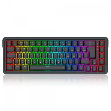 Imagem de Teclado Mecânico Gamer Redragon Nova - ABNT2 - RGB - Switch Dragon Chant - 65% - Preto K709-RGB (PT)