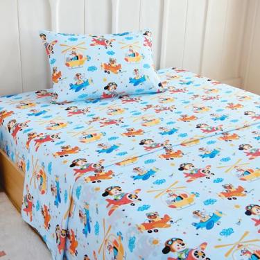 Imagem de Homilay Jogo de lençol solteiro infantil - 3 peças de lençol para meninos, meninas, adolescentes, crianças pequenas, bolsos profundos de fácil ajuste, respirável, sem rugas, aconchegante, macio com