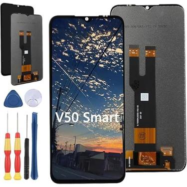 Imagem de Yuxyiony Nova tela de substituição para ZTE V50 Smart LCD tela de reparo e acessórios de ferramentas de substituição.
