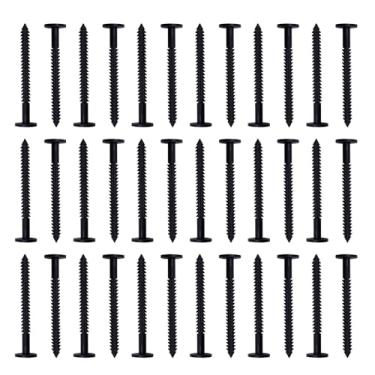 Imagem de 36pcs Fixadores Persianas Vinil, Parafusos Pretos Persiana 7,5cm Pinos Painéis Janelas Fechos Pinos Presilhas Espigões Âncoras para Instalação Persianas Decorativas Vinil Externas