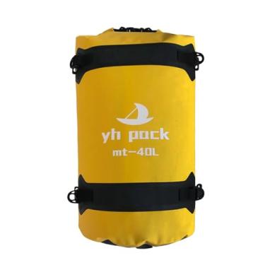 Imagem de rockible Bolsa de viagem impermeável grande com rodinhas e compartimento superior multifuncional para bagagem de motocicleta, para homens e mulheres, para, Amarelo 40l