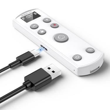 Imagem de Para câmera recarregável Fujifilm, controle remoto, obturador sem fio, compatível com Fuji X-T30 II, X-S10, X100VI, X-H2S, X-H2, X-T5, X-T4, X-T3, X-S20, X-T50, X-T30, X-M5, X-E5, X metade (branco)