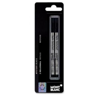 Imagem de MONTBLANC MNB15158 - Recarga de caneta esferográfica, ponta média, pacote com 2, tinta preta