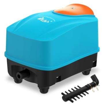 Imagem de AQQA Bomba de ar potente para aquário, bomba de ar de aquário de 45 W 0,05 Mpa com 12 saídas de ar, aerador borbulhador para uso comercial hidropônico de tanques de peixes médio e grande