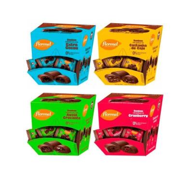 Imagem de Kit Com 4 Caixas De Bombons Flormel Zero Açúcar