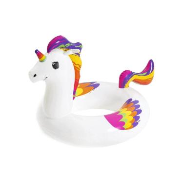 Imagem de Boia Inflável Circular De Unicórnio Infantil Criança Piscina