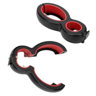 Imagem de Yctze 2pcs 6 Em 1 Lata Multifuncional e Abridor de Garrafas-ferramenta de Cozinha Ergonômica para Facilitar a Remoção de Vedação, Ideal para Casa, Viagens e Festas