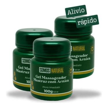 Imagem de Kit 3 Gel Massageador Mastruz com Arnica Somos Natural 100g