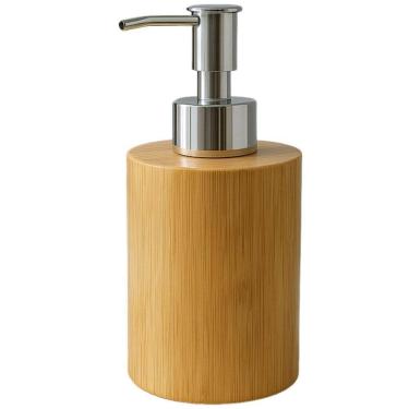 Imagem de Porta Sabonete Líquido Dispenser em Bambu 200ml - Quanhe