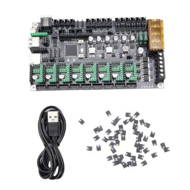 Imagem de Zyyini Placa de Controle da Placa Principal da Impressora 3D Atualizada para 2.4 Ender 3 Pro V2, MKS Mini12864 LCD, Impressão Em Disco U, 8 Controladores de Passo, Modo DFU