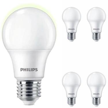 Imagem de kit 5 Lâmpadas Led Philips 9w Bulbo Branco Neutro 4000K Equivale 60w L