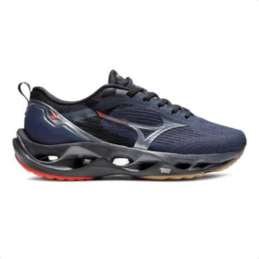 Imagem de Tênis Mizuno Wave Stratos 3 Unissex (Marinho/Preto, BR, Adulto, Numérico, 41)