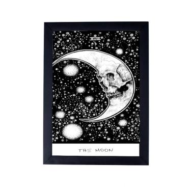 Imagem de Lindo Quadro decorativo bruxaria carta tarot lua P8482
