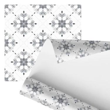 Imagem de Papel De Parede Adesivo Arabesco Tons De Cinza Moderno 2,80M - Plimsho