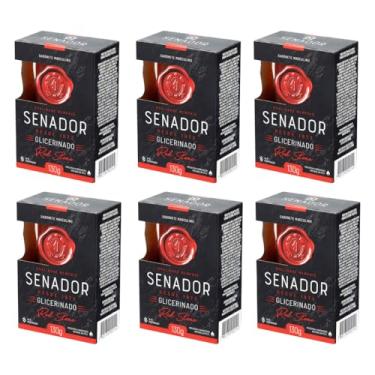 Imagem de Kit 6 Sabonete Senador Glicerinado Red Stone 130g