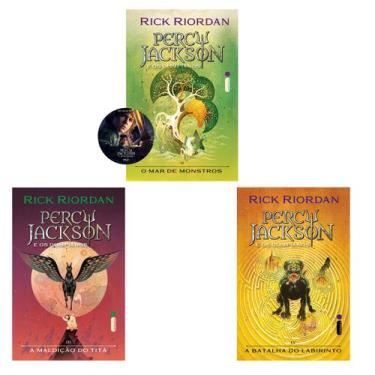 Imagem de Kit 3 Livros, O Mar De Monstros Vol.02 + A Maldição Do Titã Vol.03 + A