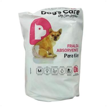 Imagem de Fralda higiênica descartável dogs care m 6 un para cães fêmeas