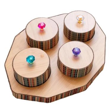 Imagem de ＫＬＫＣＭＳ Prato Organizador de Frutas Secas, Pote para Biscoitos, Ideal para de Casamento E Sala de Jantar