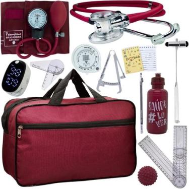 Imagem de Kit Bolsa Fisioterapia Acadêmico Martelo Buck Goniômetro Completo - In