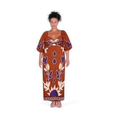 Imagem de City Chic Vestido feminino plus size - estampa Luna Maxi, Estampa de posicionamento, 58