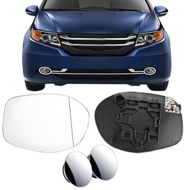 Imagem de Vidro de substituição do espelho lateral do passageiro para Honda Odyssey 2014-2017, placa traseira aquecida para vidro retrovisor lateral direito para Honda Odyssey 2014 2015 2016 2017