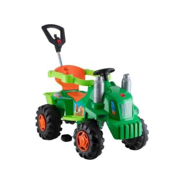 Imagem de Quadriciclo Infantil a Pedal Verde Trator  - Bandeirante 1234