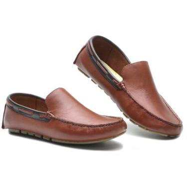 Imagem de 102CLA Mocassim Driver Masculino de couro pinhão - CLACLE, 40, Marrom