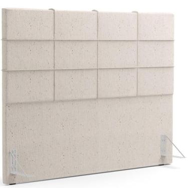 Imagem de Cabeceira Cama Box Queen 160 Cm Roma W01 Linho Cru - Lyam - LYAM DECOR