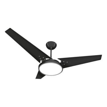 Imagem de Ventilador De Teto Pás De Mdf Preto/Preto Led 6500k Maya Beltempo, 220