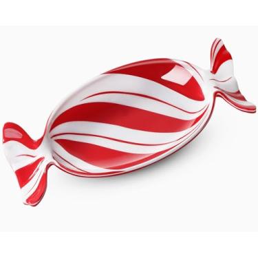 Imagem de Teenyyou 1 pç prato de doces de Natal melamina bandeja de servir frutas sobremesa pratos de biscoito para festa de Natal, lembrancinha de Natal, lavável na lava-louças