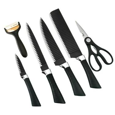 Imagem de Conjunto De UtensíLios De Cozinha Em Silicone | Conjunto Completo Com Suporte Para Copos | PráTico E Elegante(Kit 6 Facas)