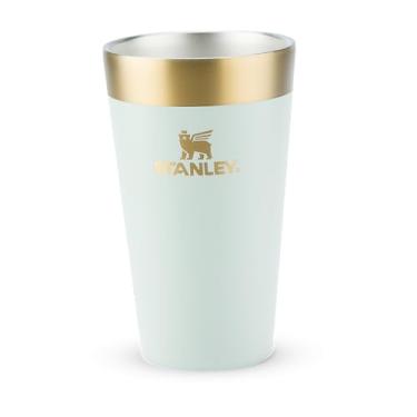 Imagem de Stanley - Copo de cerveja isolado, copo empilhável Stay Chill de 473 ml, para bebidas quentes ou frias, Gilded Celadon