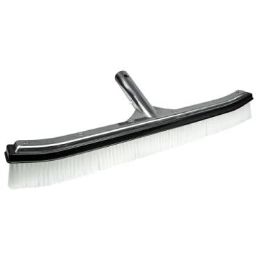 Imagem de Poolmaven Escova de parede de piscina de 45 cm com parte traseira de alumínio e cerdas de nylon duráveis, escova de parede e chão resistente para piscinas subterrâneas, série Performance
