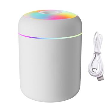 Imagem de Humidificadores De Ar Para Quarto De Dormir,Purificador com Iluminação Alimentado por USB,Umidificador 180mL para Quarto - para Casa Sala de Estar Escritório Sala Infantil Banheiro e