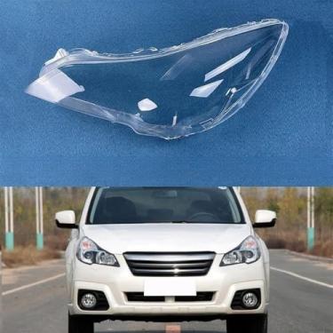 Imagem de Capa de farol de carro para Subaru Outback Legacy 2010 2011 2012 2013 2014, tampa de farol transparente, tampas de carcaça do abajur, tampa da lâmpada, lente difusora de vidro, A/esquerda