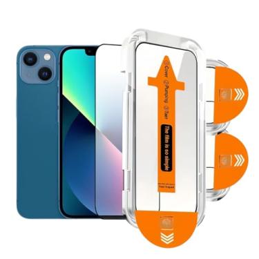 Imagem de Pacote com 3 películas de vidro 9H+ para iPhone 16e/iPhone 14/iPhone 13/13 Pro, [grau militar à prova de estilhaçamento e durável] Vidro temperado de cobertura total ultrarresistente Armorite com