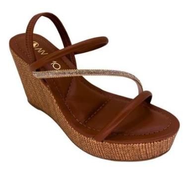 Imagem de Sandália Via Uno Tira Brilhante 330103 - Feminino-Feminino