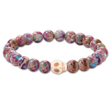 Imagem de Enfeites de meia para mulheres, presentes cristãos para mulheres, pulseiras cruzadas, natureza, imperial, pedras, contas, confirmação, presentes de batismo, para meninas adolescentes, presente