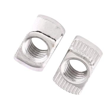 Imagem de Generic Fixador Resistente à Ferrugem da Porca da Cabeça do Martelo do Aço Carbono de 50 Pces para o Entalhe T Perfil de Alumínio (Padrão europeu tipo 40-M5*19,5 * 8)