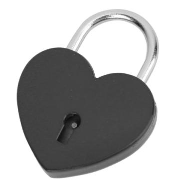 Imagem de Generic Cadeado Requintado de Metal Colorido Com Chave 45x59mm para Caixa de Joias e Diário, Amarelo (Preto)