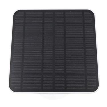 Imagem de Cryfokt Carregador de Painel Solar Monocristalino de 12 W Com Suporte Flexível de 360 ​​graus para Câmera Essential XL Spotlight Carregador de Painel Solar para Câmera Alimentadora de Pássaros Branco