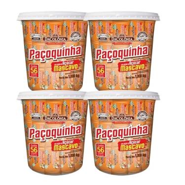 Imagem de Paçoquinha Açúcar Mascavo 4 Potes 1,008kg