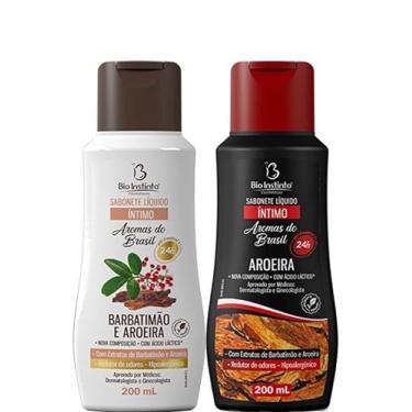 Imagem de Kit Sabonete Líquido Íntimo Barbatimão E Aroeira 200Ml Sabonete Líquido íntimo Aroeira 200ml Bio Instinto