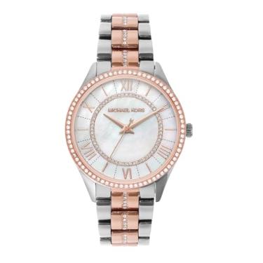 Imagem de Michael Kors Lauryn Relógio Feminino Aço Inoxidável Pulseira Prata/Ouro Rosa Lauryn