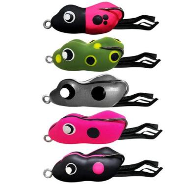 Imagem de Kit 6pçs Rattus Matadeira Ratinho Frog Isca Artificial Para Traíra